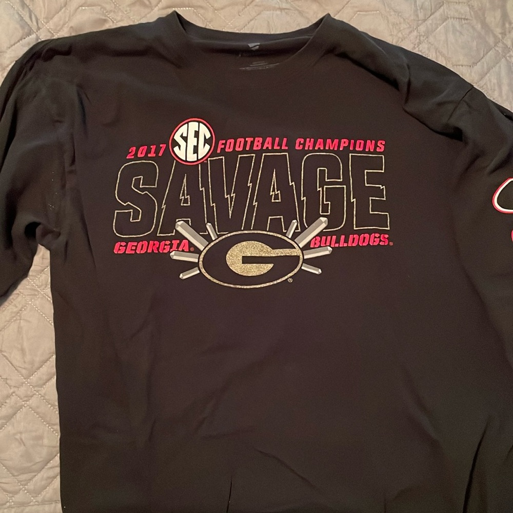 2017 SEC Football Champions Georgia Bulldog long sleeve shirt. Hardly worn